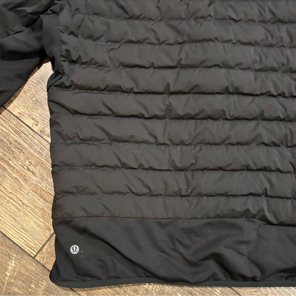 Lululemon Down for It All Black Hoodie Jacket- Extra Large - Picture 11 of 15